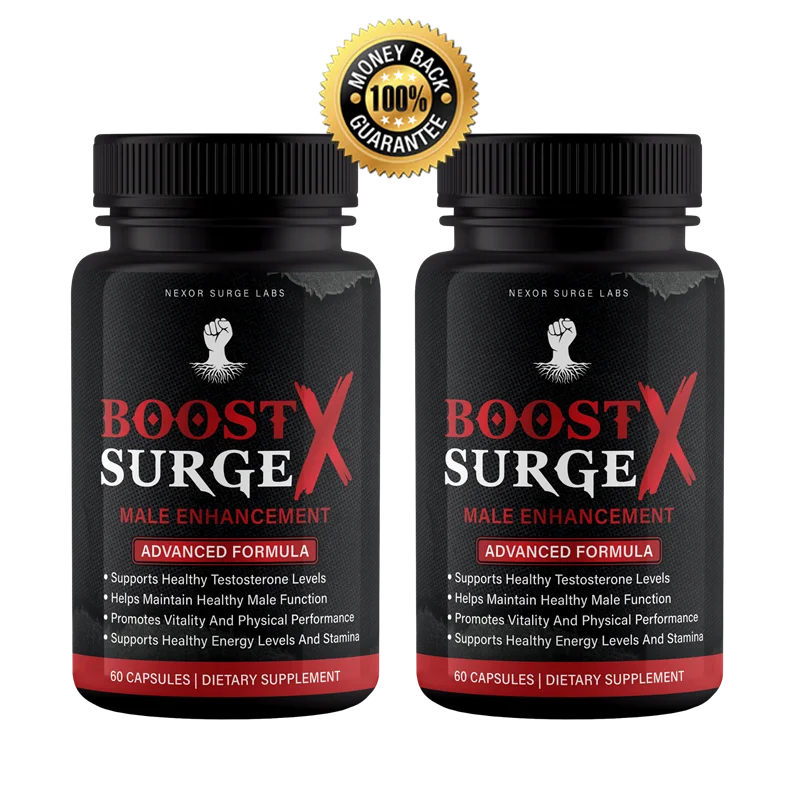 Boost Surge X male vitality supplement bottle
